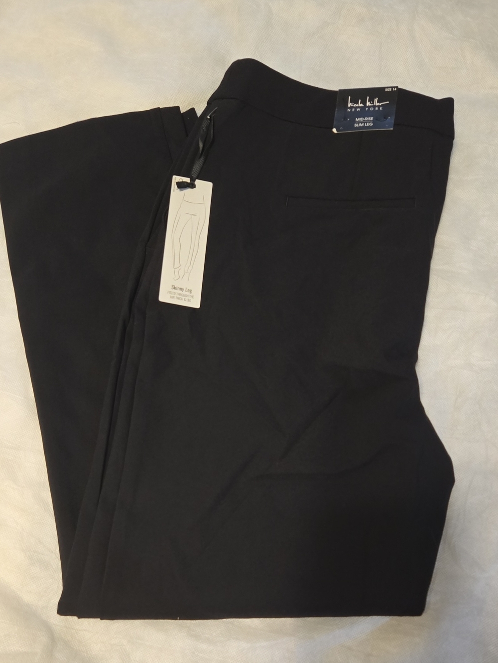 Nicole Miller Black Skinny Women's Pants